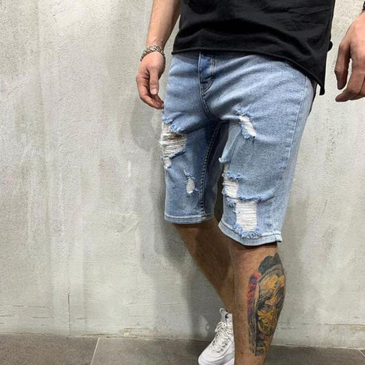 Aule Ripped Denim Shorts