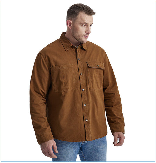 Work Land Lapel Collar Shirt