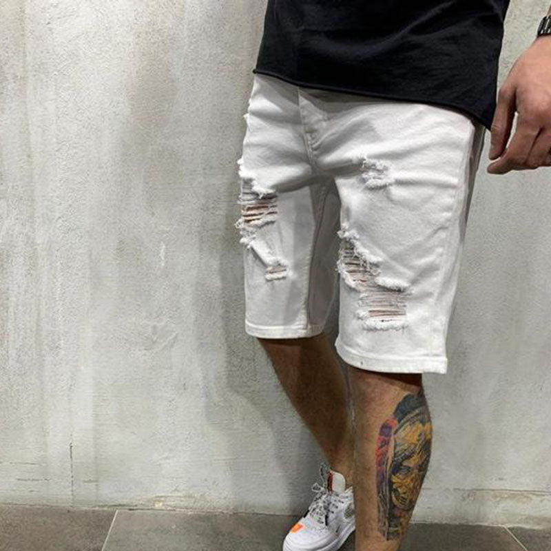 Aule Ripped Denim Shorts