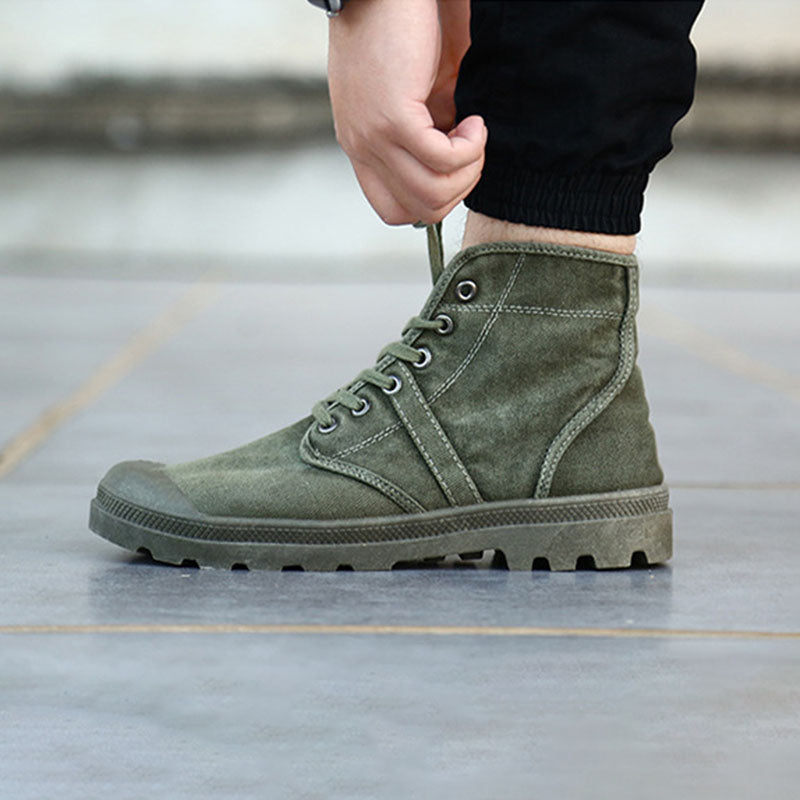 Aule Canvas Ankle Boots