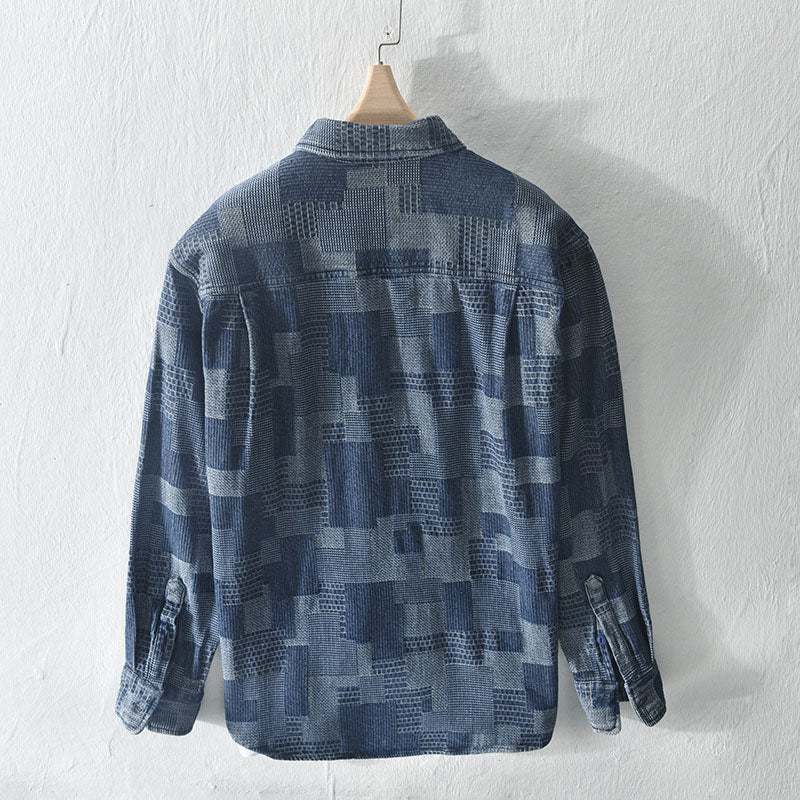 Aule Leisure Plaid Pattern Shirt