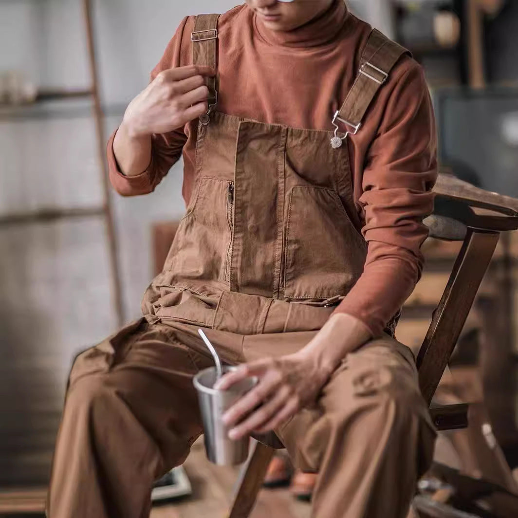 Aule Loose Multi Pockets Overalls