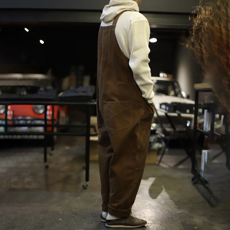 Aule Plaid Cotton Overalls