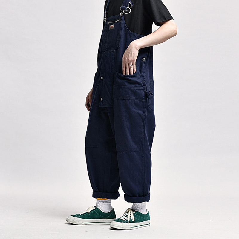 Aule Plaid Cotton Overalls