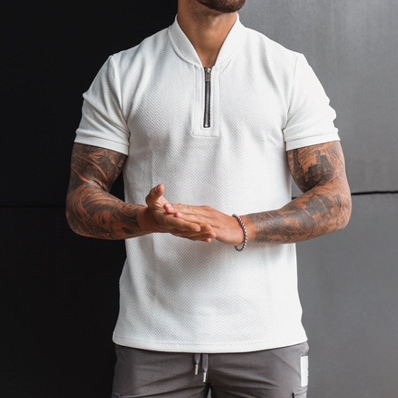 Aule Zip Up Cotton Shirt