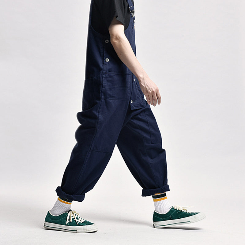 Aule Plaid Cotton Overalls