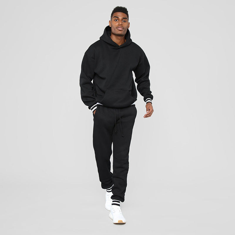 Aule Striped-trimmed Hoodie Set