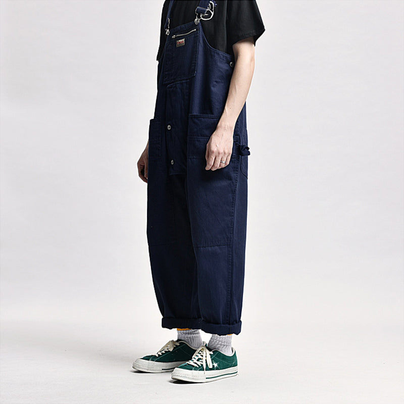 Aule Plaid Cotton Overalls