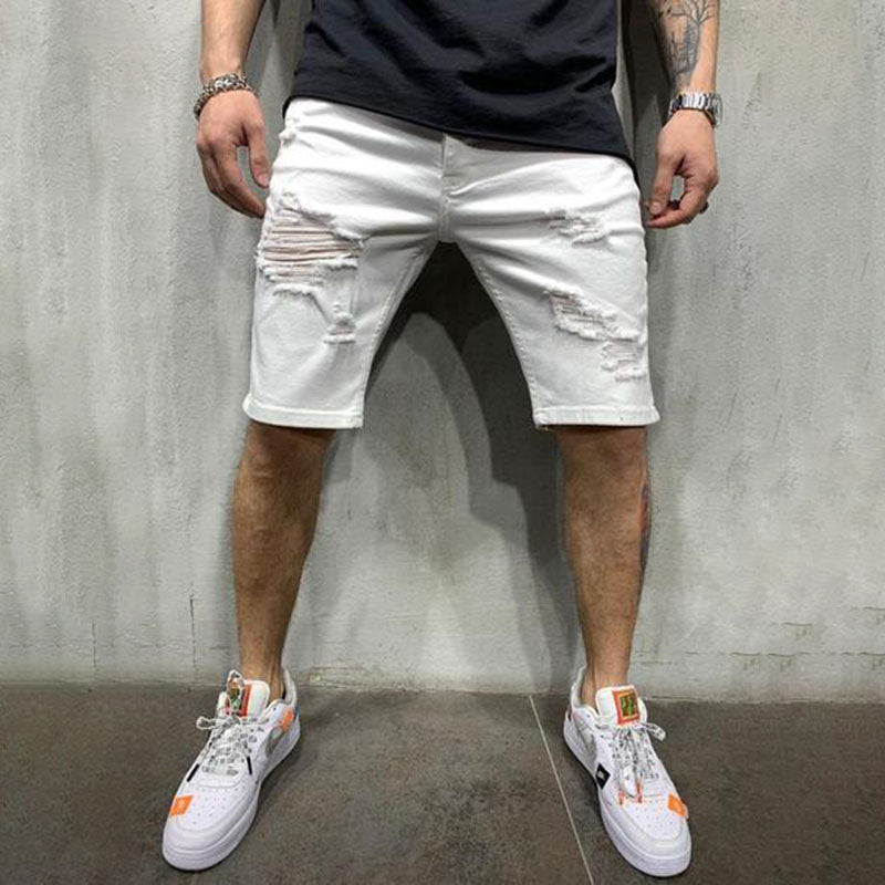 Aule Ripped Denim Shorts