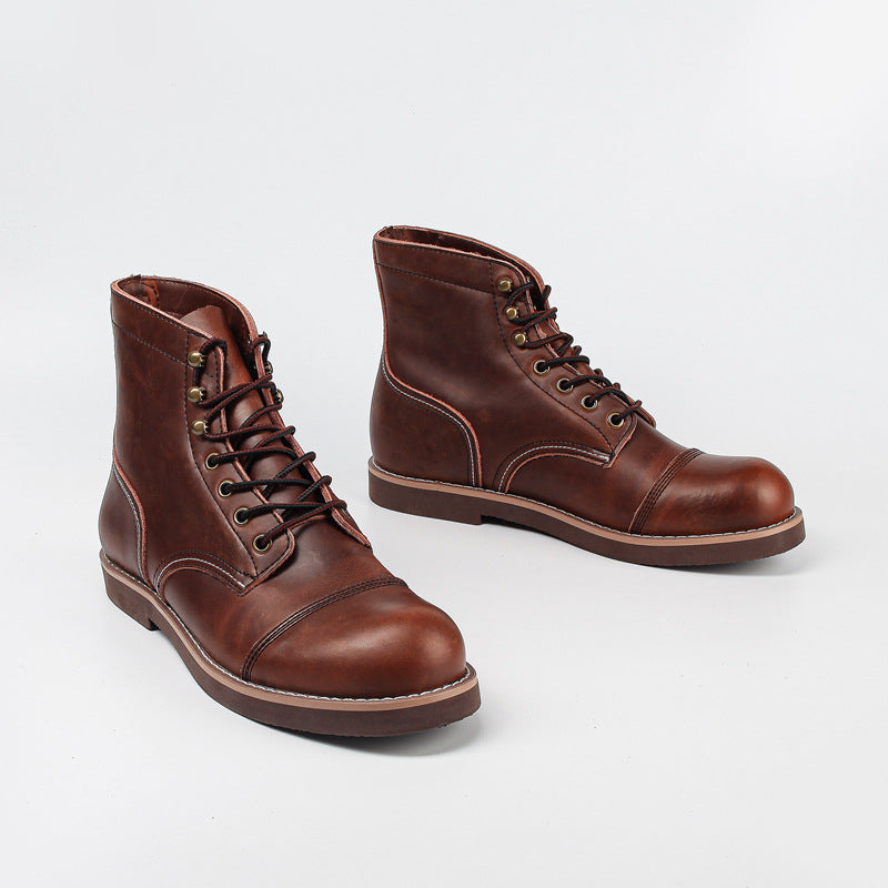 Aule Retro Leather Men Boots