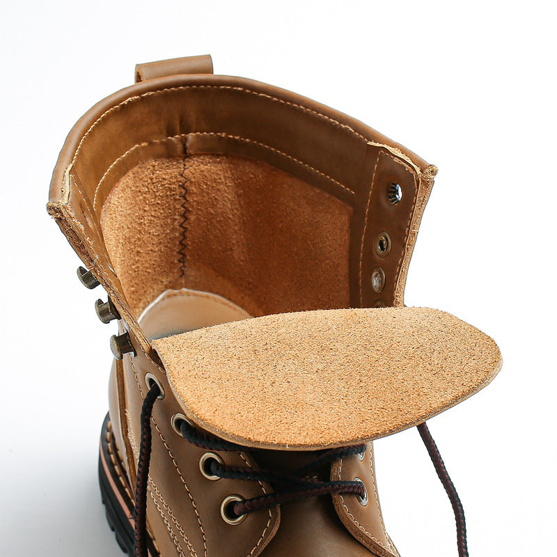 Aule Blitz Leather Combat Boots