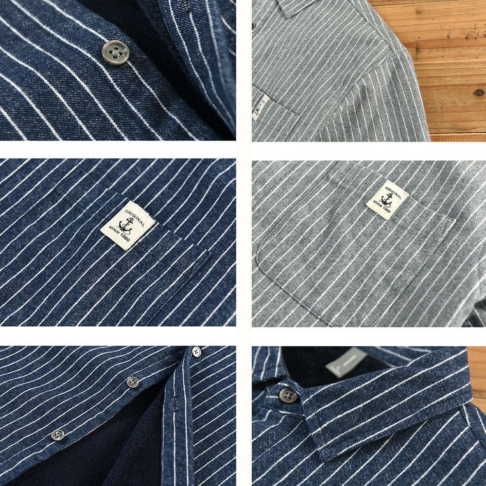 Aule Stripe Fleece Overshirt