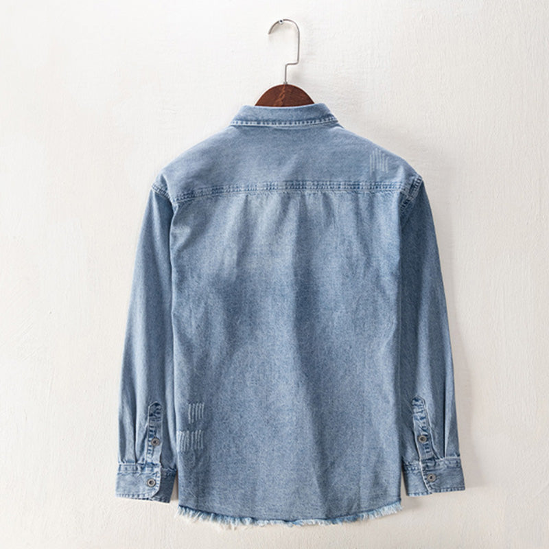 Aule Ripped Decor Denim Jacket