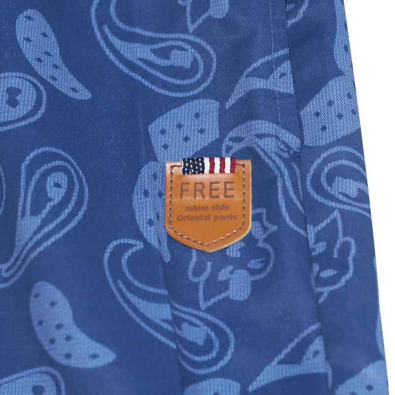 Aule Paisley Drawstring Shorts