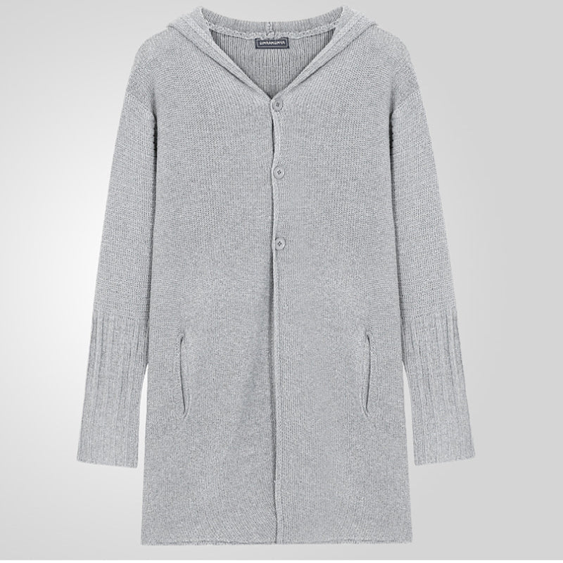 Aule Button Knit Long Cardigan