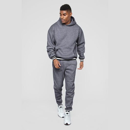 Aule Striped-trimmed Hoodie Set