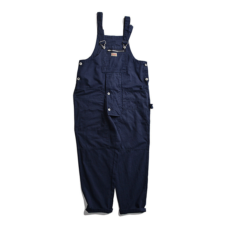 Aule Plaid Cotton Overalls