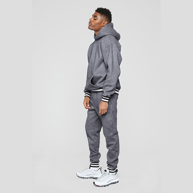 Aule Striped-trimmed Hoodie Set