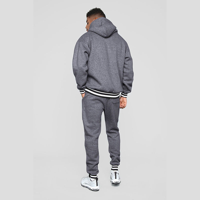 Aule Striped-trimmed Hoodie Set