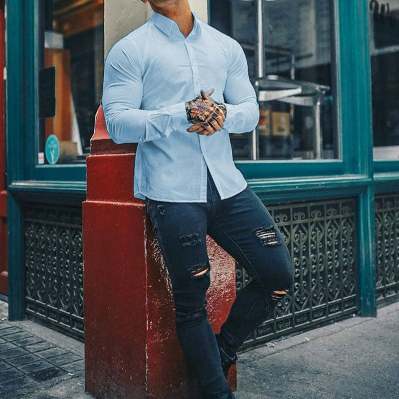 Subtle Muscle Fit Dress Shirt