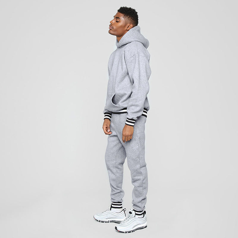 Aule Striped-trimmed Hoodie Set
