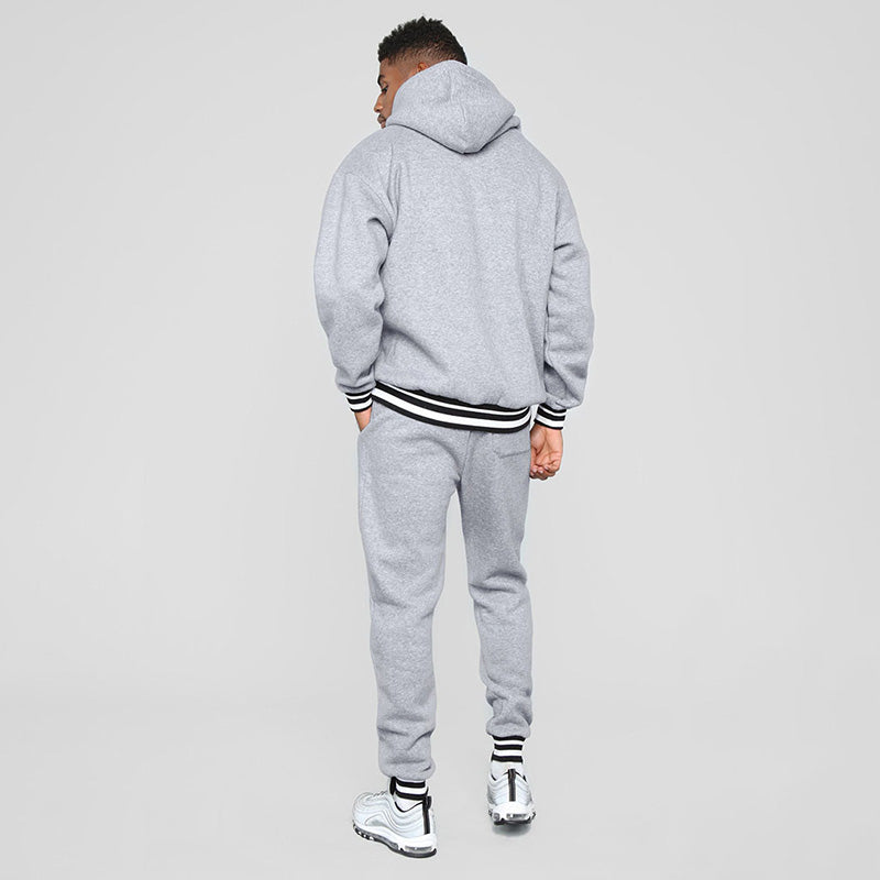 Aule Striped-trimmed Hoodie Set