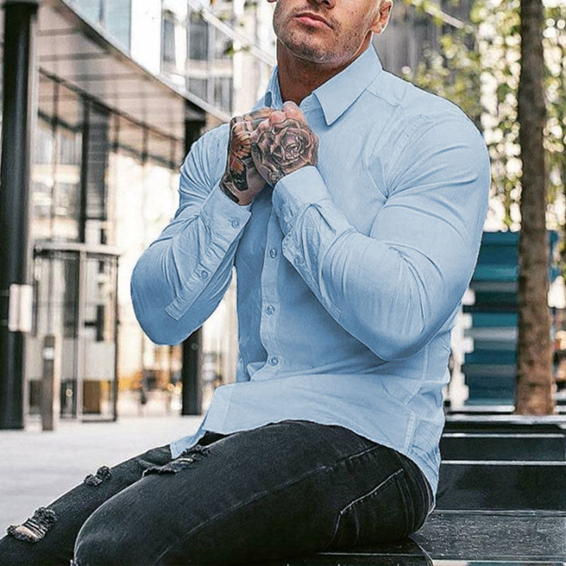 Subtle Muscle Fit Dress Shirt