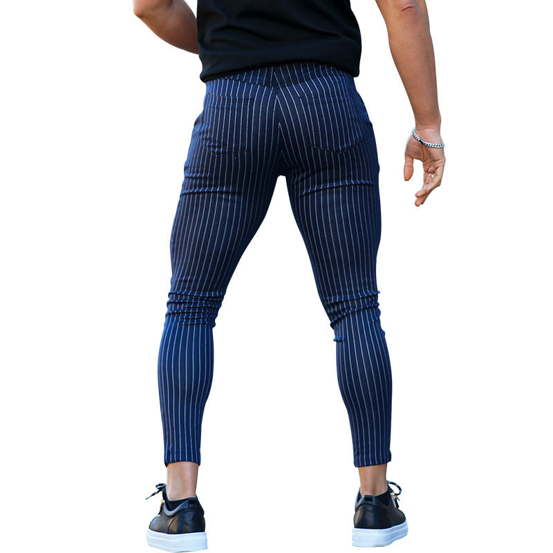 Aule Slim Stripe Casual Pants