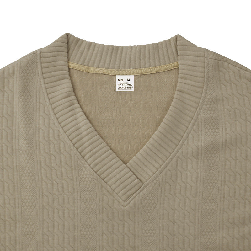 Aule Cable Knit V-neck Set