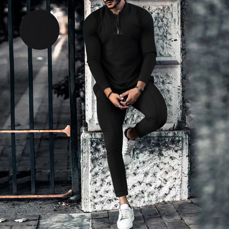 Aule Mock Neck Two-piece Set