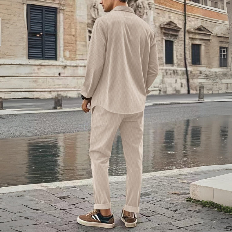 Aule Corduroy Charm Long Sleeve Set