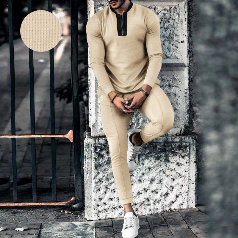 Aule Mock Neck Two-piece Set