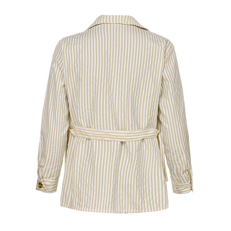 Aule Striped Multi Pockets Jackets