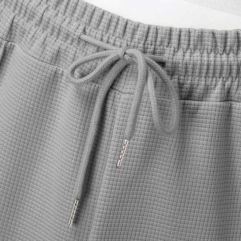 Aule Waffle Zip Up Shirt Set