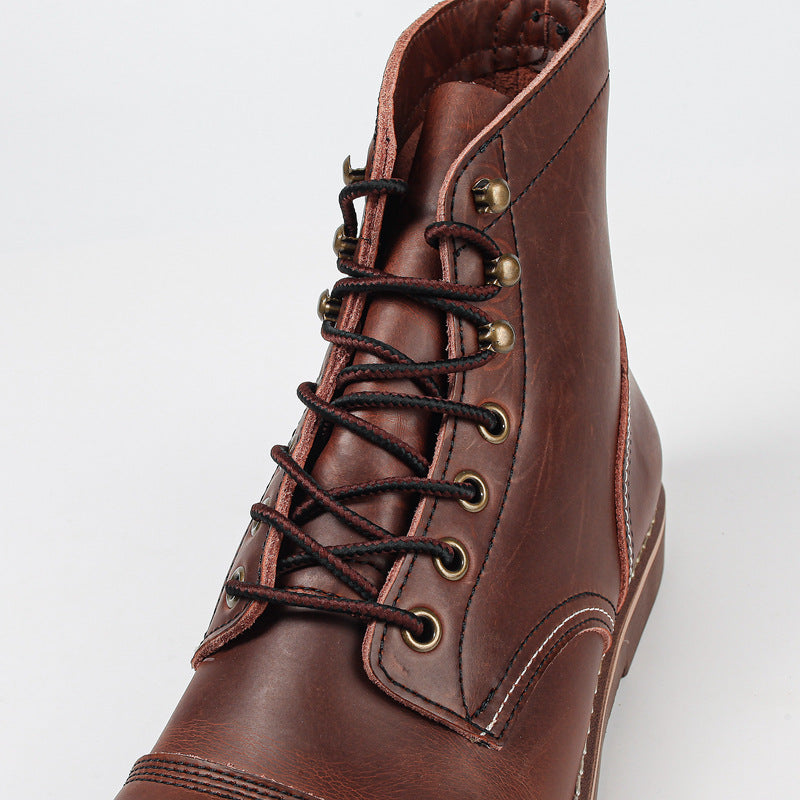 Aule Retro Leather Men Boots