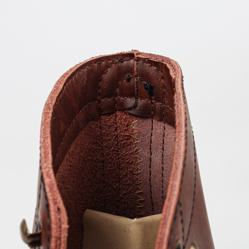 Aule Retro Leather Men Boots