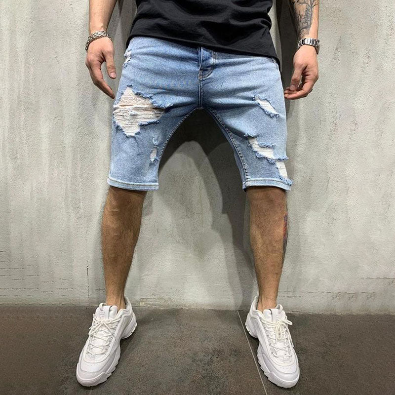 Aule Ripped Denim Shorts