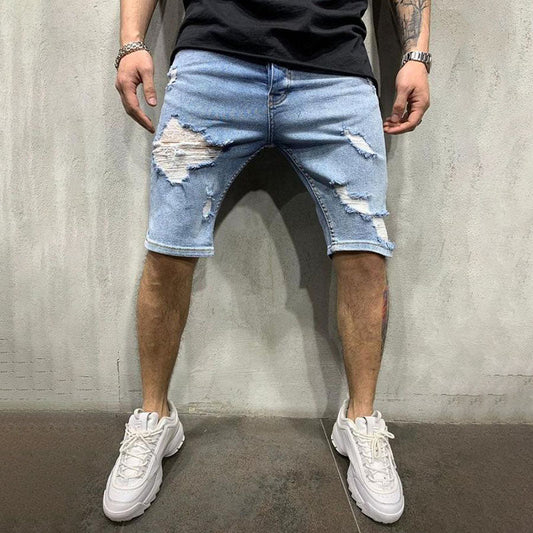 Aule Ripped Denim Shorts