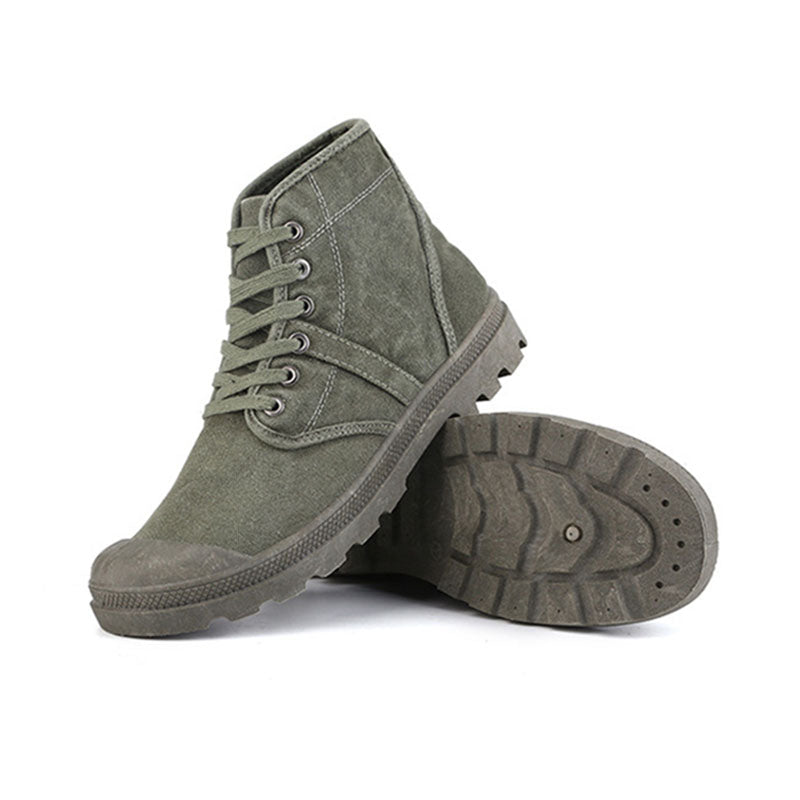 Aule Canvas Ankle Boots