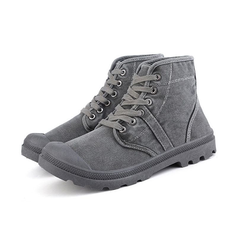 Aule Canvas Ankle Boots