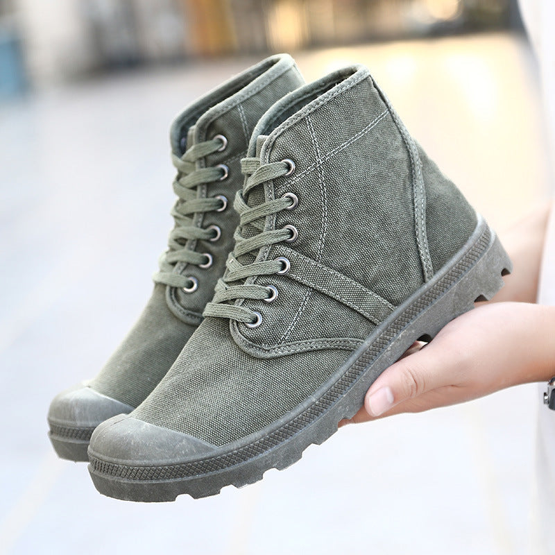 Aule Canvas Ankle Boots
