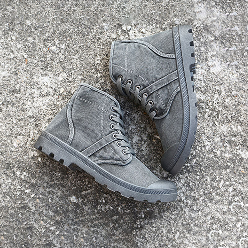 Aule Canvas Ankle Boots