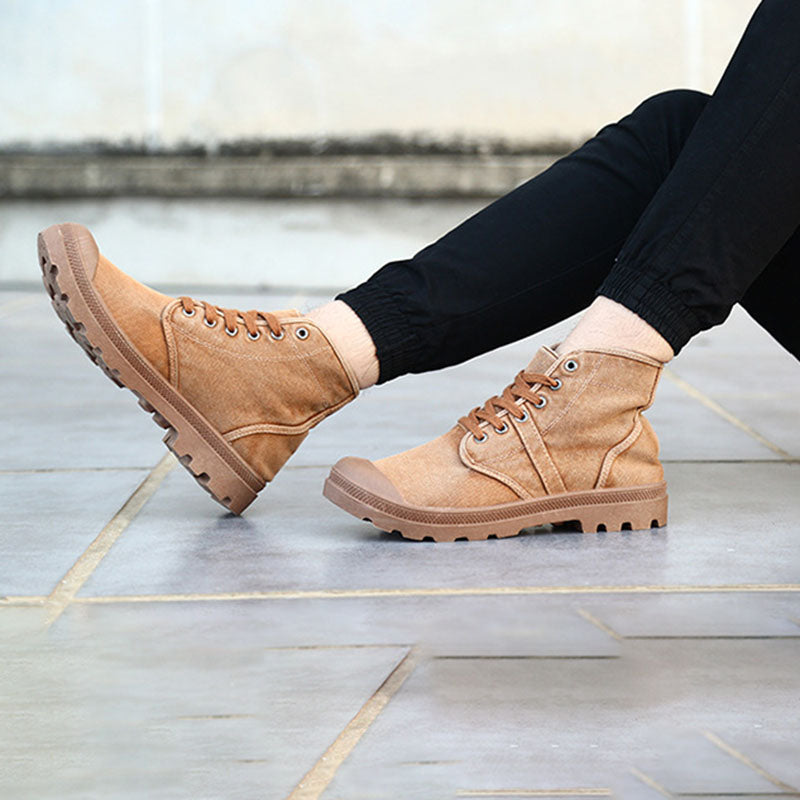 Aule Canvas Ankle Boots