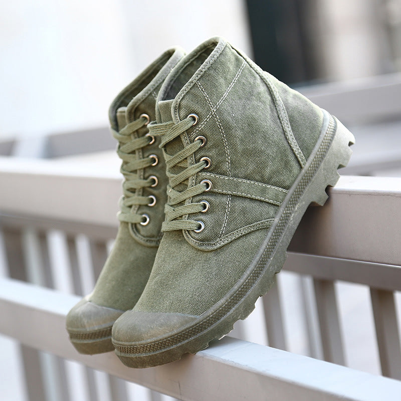 Aule Canvas Ankle Boots