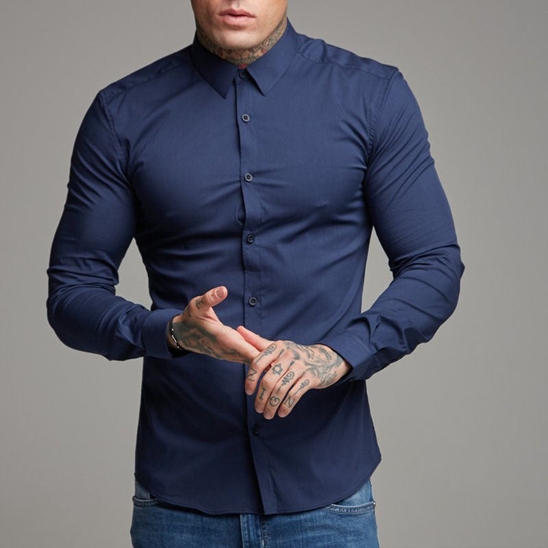 Subtle Muscle Fit Dress Shirt
