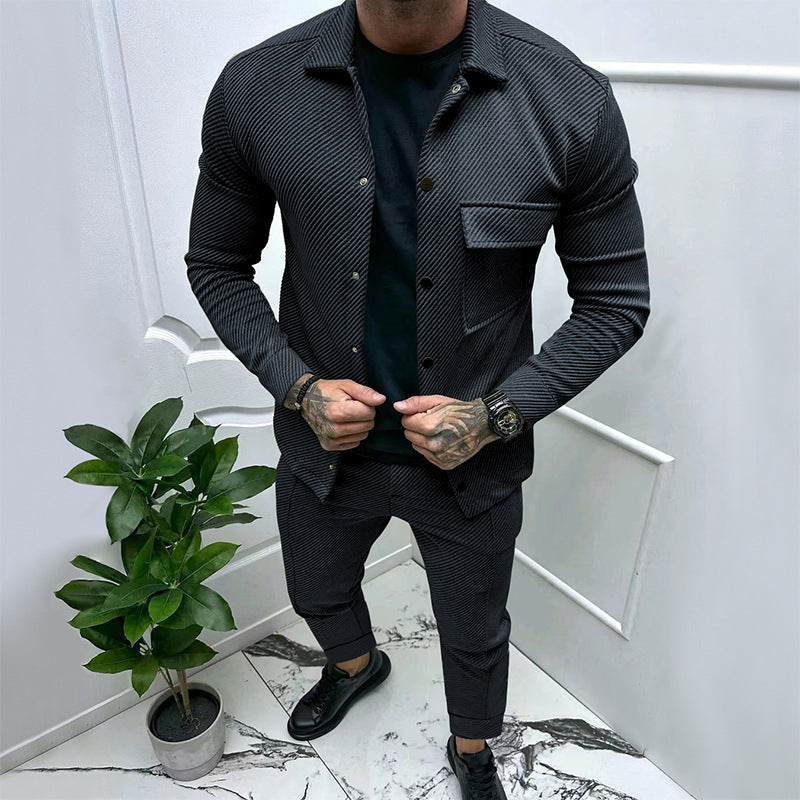 Aule Twill Jacquard Casual Set