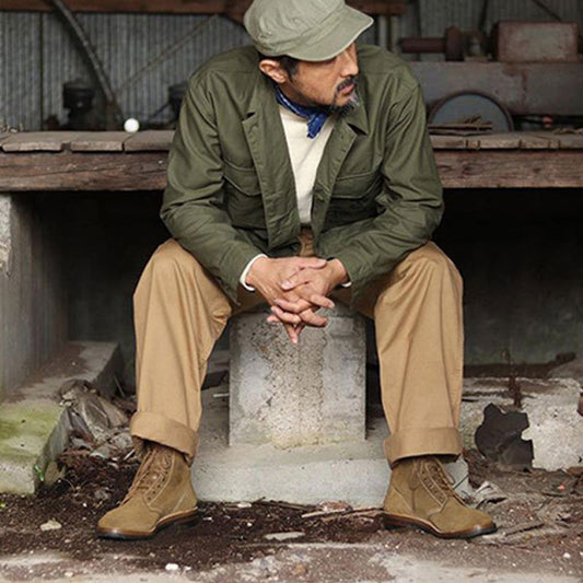 Aule Blitz Leather Combat Boots