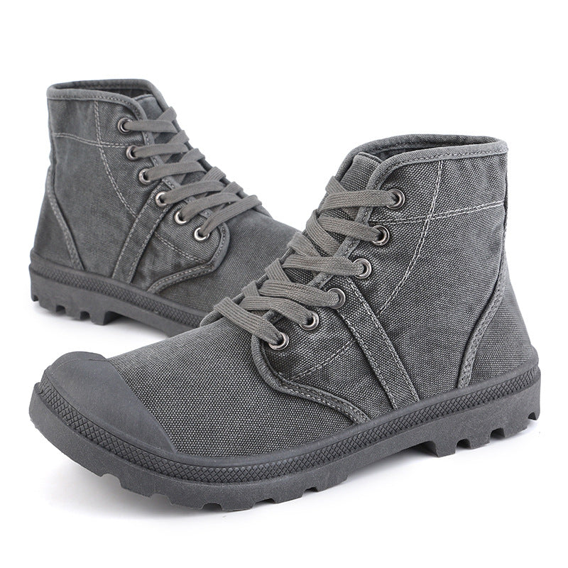 Aule Canvas Ankle Boots