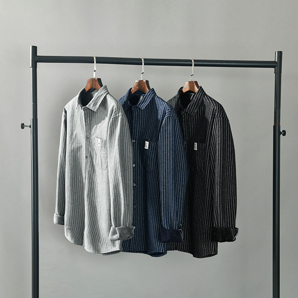 Aule Stripe Fleece Overshirt