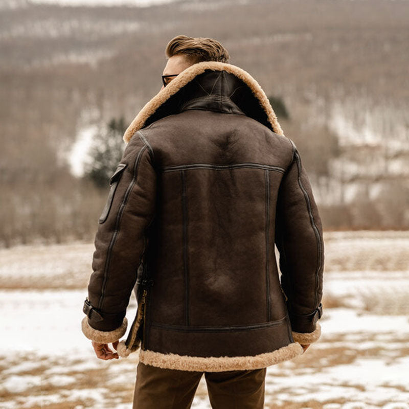 Aule Thick Velvet Leather Jacket